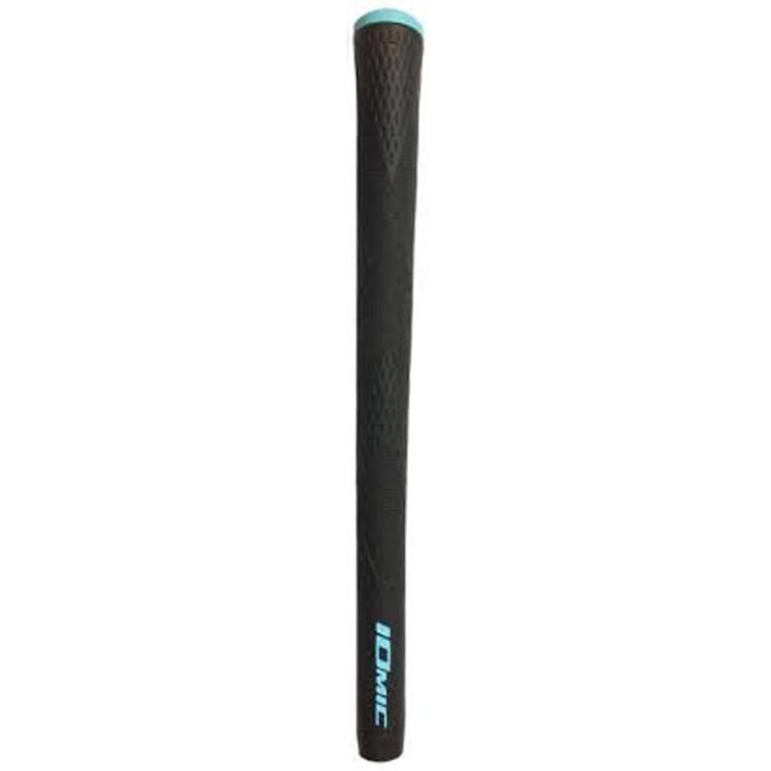 IOMIC grip X-Grip hard feeling grip black x sky blue outer 22.3mm Right Handed_1