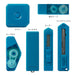 Midori stationery set XS stationery kit Blue 35320006 Portable 6 pcs Set PU Case_4