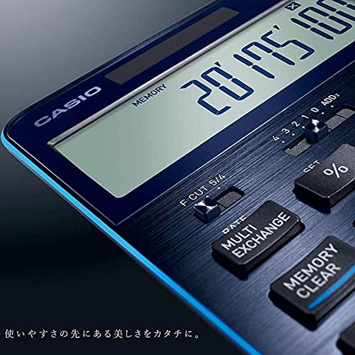 CASIO 12 digits premium calculator navy blue S100BU NEW from Japan_2