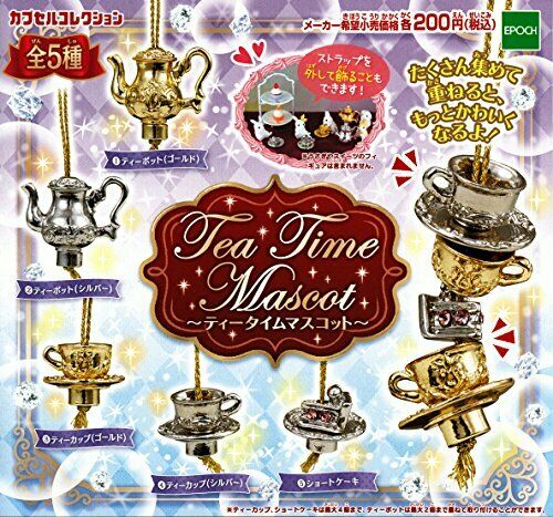 EPOCH Tea Time All 5 set Gashapon mascot capsule Figures NEW from Japan_1