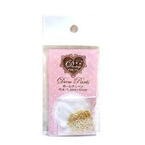 PADICO 404093 Decollage Ball Chain Gold 5Pcs Accessories Material NEW from Japan_1