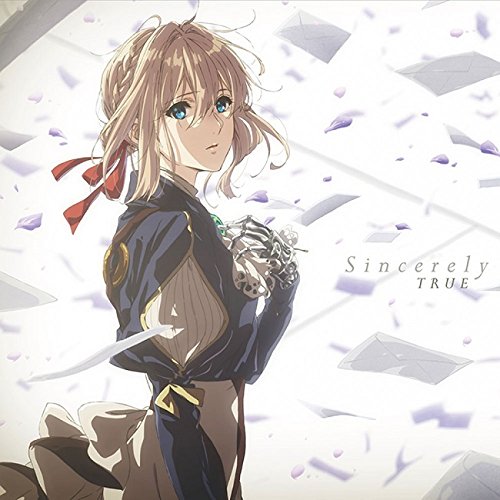 TRUE Sincerely Violet Evergarden Themasong CD LACM-14712 Illustration Jacket NEW_1
