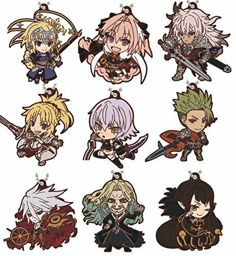 Bandai Fate / Apocrypha capsule Rubber Mascot All 9 set Gashapon mascot toys NEW_1