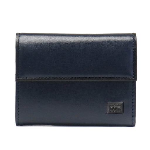 Yoshida Bag PORTER PLUME WALLET 179-03874 Navy Made in Japan Leather 100x80mm_1