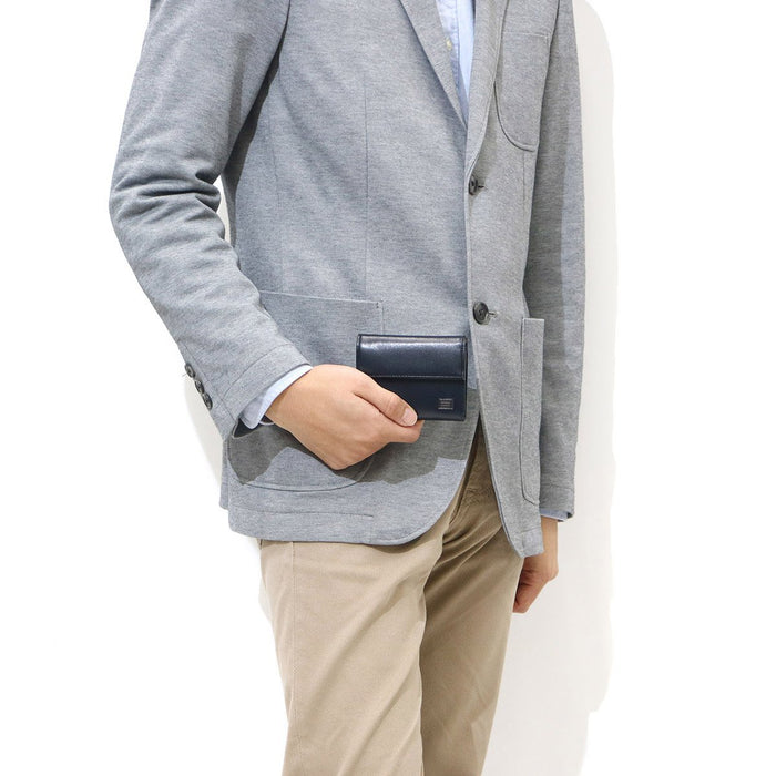 Yoshida Bag PORTER PLUME WALLET 179-03874 Navy Made in Japan Leather 100x80mm_2