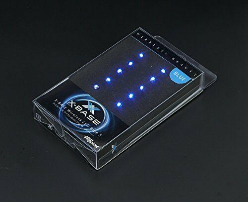 Hobby Gunpura Craft Tool Stand X-Base Cross Base Wireless Led Blue S Size  NEW_2