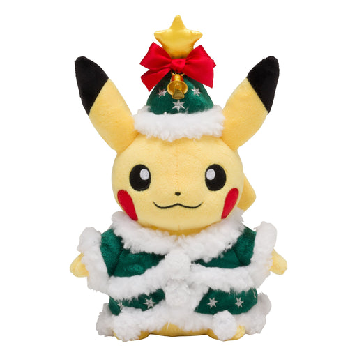 Pokemon Center Original Plush Toy Christmas 2017 Pikachu H23xW10.5xD15cm NEW_1