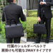 Elecom Business Bag With Shoulder Strap A4 Compatible Free Standing BM-F01XBK_3