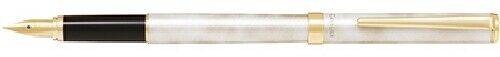 PILOT Fountain Pen Cavalier FCAN-5SR-GDW-F Gold & White Fine New from Japan_1