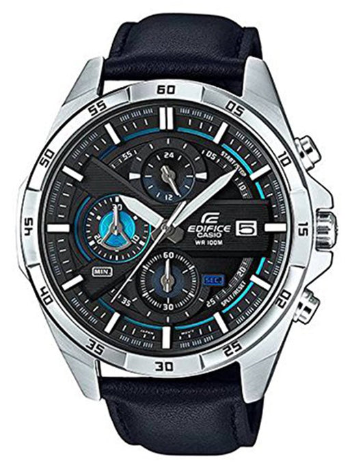 Casio Mens Watch Silver Black Edifice Chronograph EFR-556L-1A Stainless Steel_1