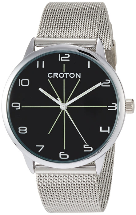 Croton Wrist Watch RT-172M-J Men's Silver Analog Made in Japan Stainless Steel_1
