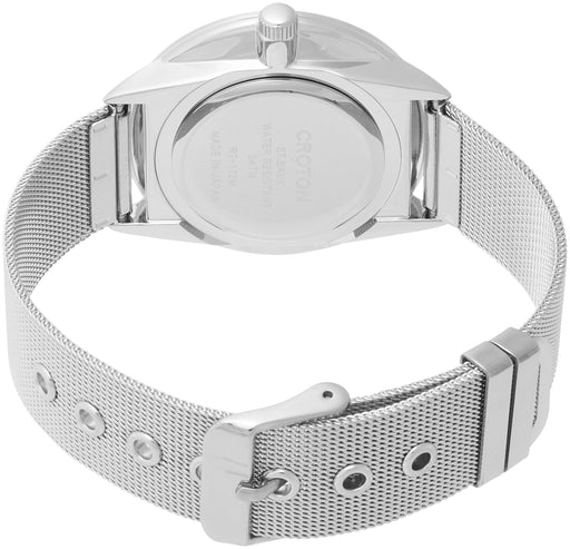 Croton Wrist Watch RT-172M-J Men's Silver Analog Made in Japan Stainless Steel_2