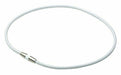 phiten Necklace RAKUWA Magnetic Titanium Necklace White / Silver 45cm NEW_1