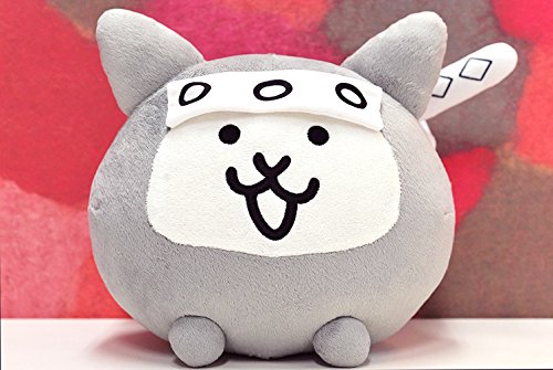 Nyanko Great War stuffed toy cat Ninja 20 cm Gray NEW from Japan_2