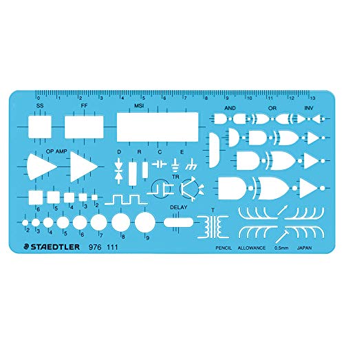 Staedtler Ruler Template Logic Circuit 976 111 976-111 NEW from Japan_1