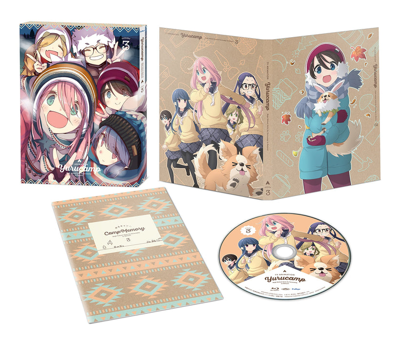 Blu-ray Laid-Back Camp Vol.3 First Limited Edition with Booklet AMUANM-2708 NEW_1