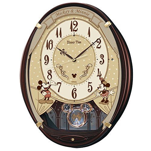 SEIKO Wall Clock Mickey & Friends Disney Time Brown FW579B NEW from Japan_1