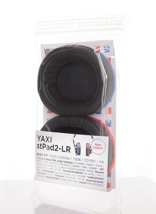 YAXI stPad2-LR Replacement Leather Ear Pads Blue/Red for MDR-CD900st / ATH-MSR7_3