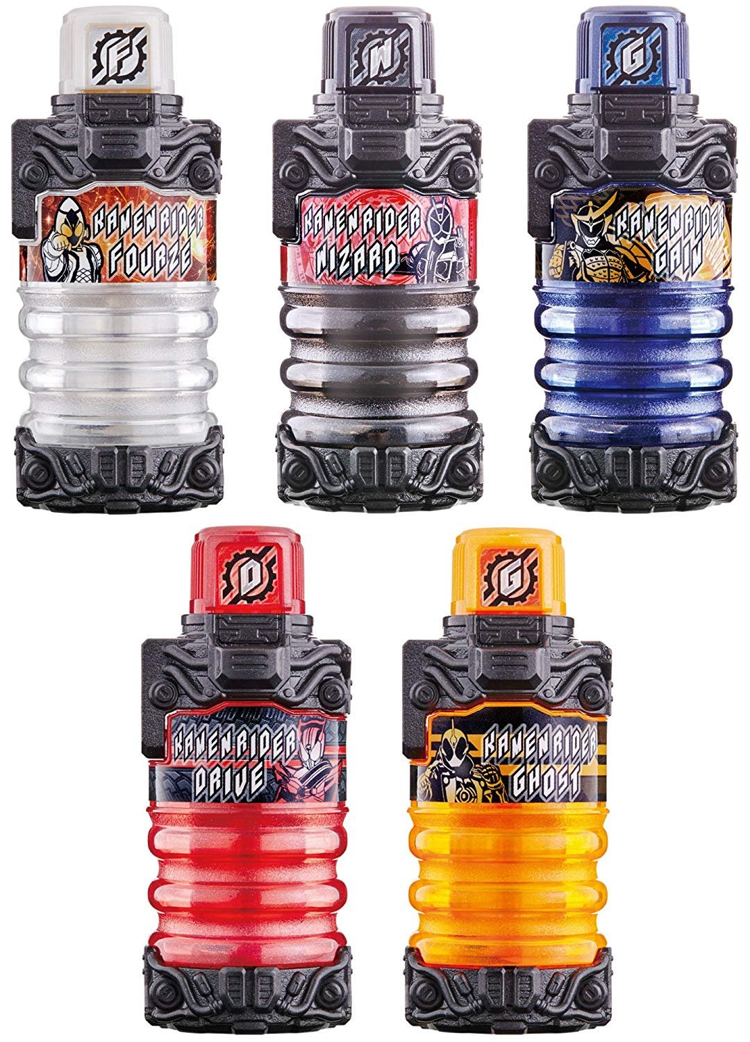 Premium Bandai Masked Kamen Rider Build DX5 Legend Rider Full Bottle S ...
