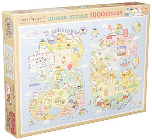 Sumikko Gurashi Travel mood 1000 piece Jigsaw Puzzle ENSKY 1000T-86 NEW_1