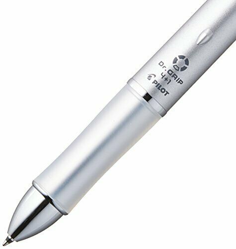Pilot Dr. Grip 4+1 0.7mm 4-color ballpoint pen + 0.5mm Mechanical Pencil Silver_3