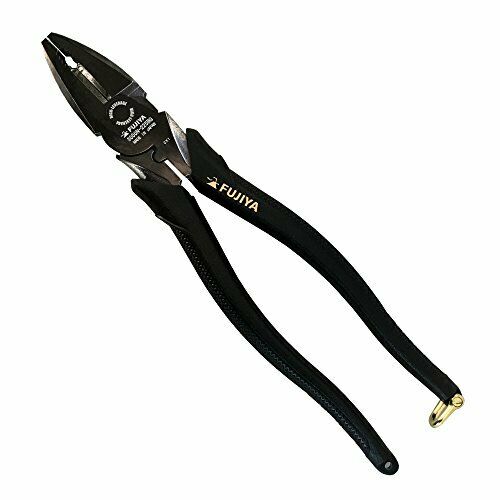 Fujiya Cutting tool Eccentricity Power pliers With black gold and shackle 225mm_1