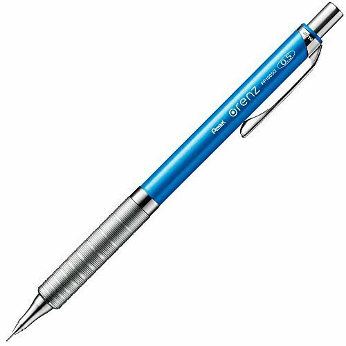 Pentel sharp pencil Oh lens metal grip XPP1005G-S 0.5 Sky Blue from Japan NEW_1