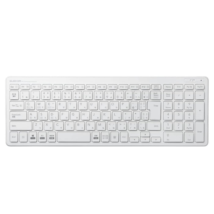 ELECOM Pantograph Compact Keyboard TK-FBP101WH White Bluetooth for iOS Android_1