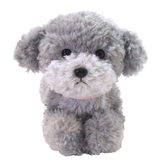 Sunlemon Hiza Wanko (Knee Dog) Plush Doll Toy Poodle Gray S P-4152 H18xW20xD37cm_2