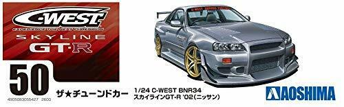 Aoshima 1/24 C-West BNR34 Skyline GT-R' 02 (Nissan) Plastic Model Kit NEW_5