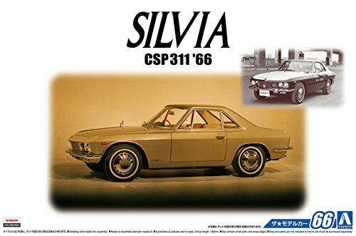 Aoshima 1/24 Nissan CSP311 Silvia '66 Plastic Model Kit NEW from Japan_4