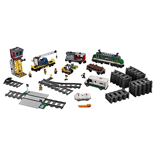 LEGO City Trains Cargo Train Set Block Building Toy 60198 1226 pieces Plastic_2