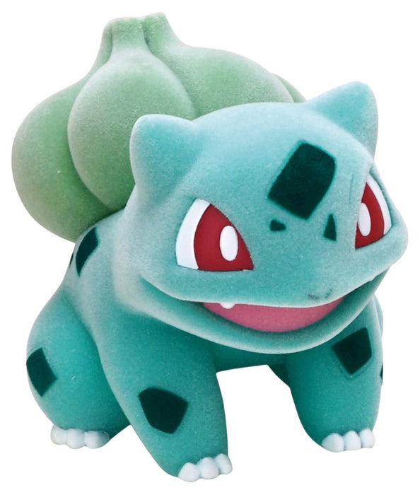 Sekiguchi Pokemon Bulbasaur Flocking Doll 672042 Polyester H8.5xW8xD11.3cm NEW_1