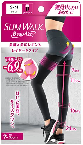 Pip SLIM WALK Beau-Acty Beauty Legs & Buttocks Sports Leggings S-M Size NEW_1