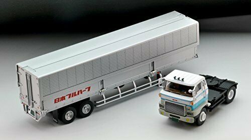 Tomica Limited Vintage Neo LV-N167a Hino HE366 Wing Roof Trailer (White/Blue)_3