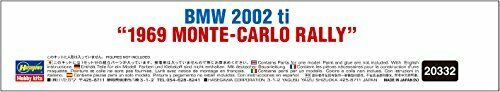 Hasegawa BMW 2002 ti 1969 Monte Carlo Rally 1/24 Scale Plastic Model Kit 20332_8