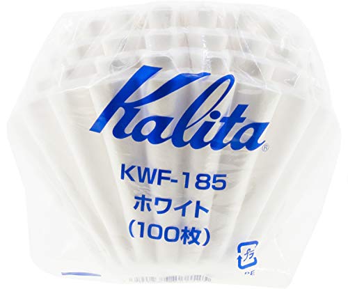 Kalita KWF-185 Drip Coffee Filter 100 Sheets x 4 sets Wave Series White for 2-4_1