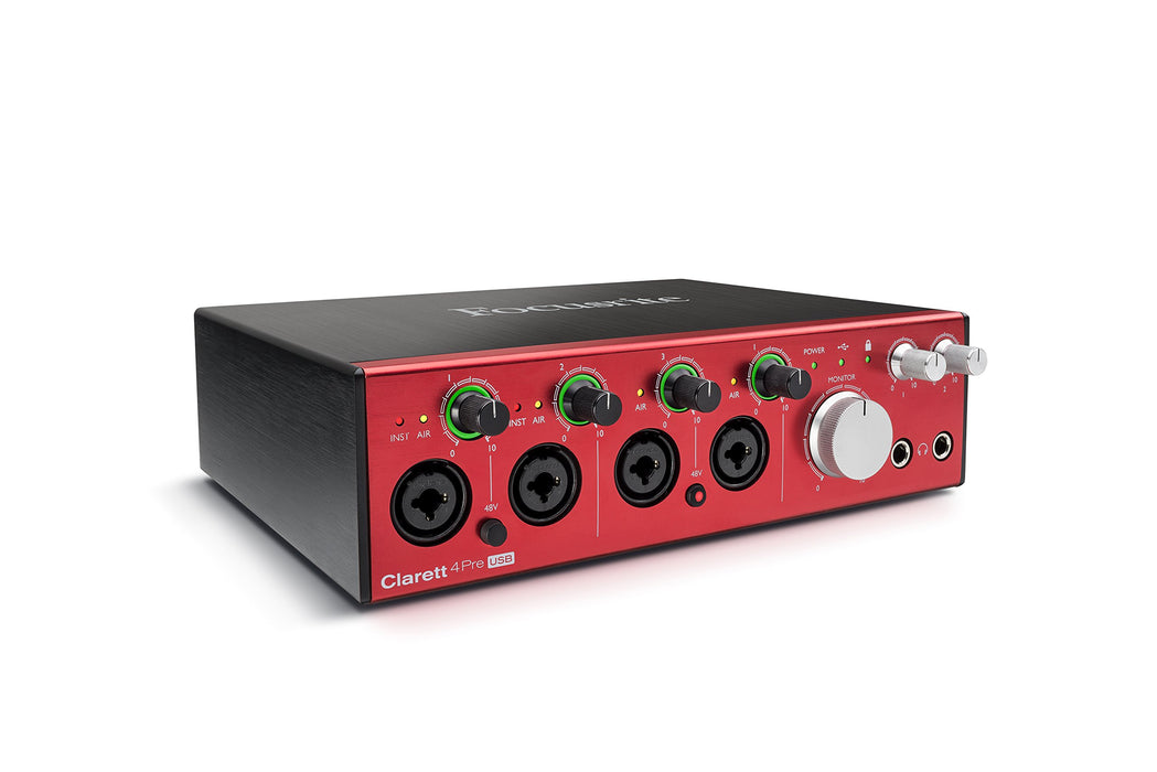 Focusrite Clarett+ 4Pre USB Audio Recording Interface for PC and Mac NEW_4