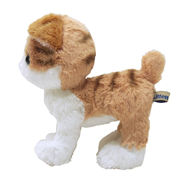 SUNLEMON PLUSH DOLL KITTEN SCOTTISH FOLD BROWN SIZE S P-4222 NEW from Japan_3