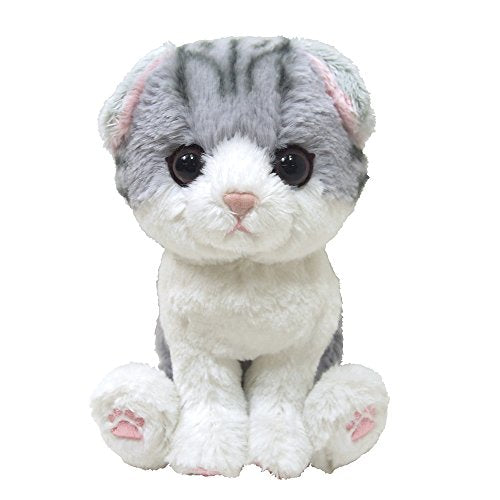 Sunlemon Plush Doll Kitten Scottish Fold Gray Size S NEW from Japan_1