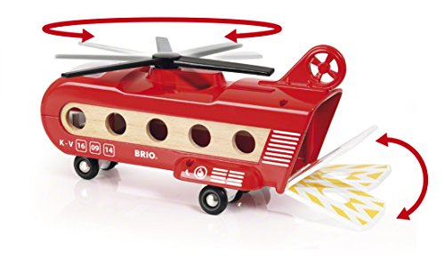 BRIO WORLD Cargo Helicopter [8 pieces in total] Target age 3 years old NEW_5
