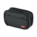 LIHIT LAB Pen Pencil Case A7556-24 Black book type Triple NEW from Japan_1