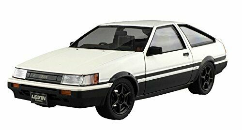 Aoshima 1/24 Toyota AE86 Levin '83 (White/Black) Plastic Model Kit NEW_1