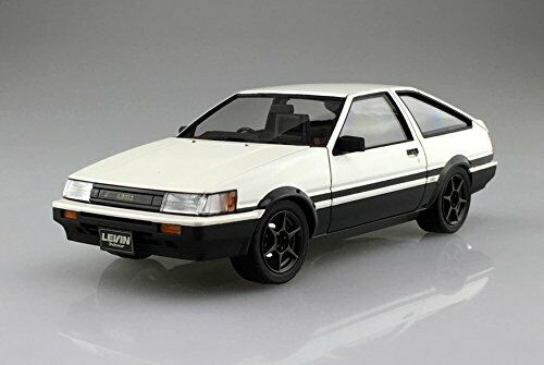 Aoshima 1/24 Toyota AE86 Levin '83 (White/Black) Plastic Model Kit NEW_2