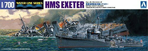 HMS Exeter 'Battle of the Java Sea' 1/700 Scale Plastic Model Kit NEW from Japan_1