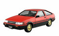 Aoshima 1/24 Toyota AE86 Levin '84 (Red/Black) Plastic Model Kit NEW from Japan_1