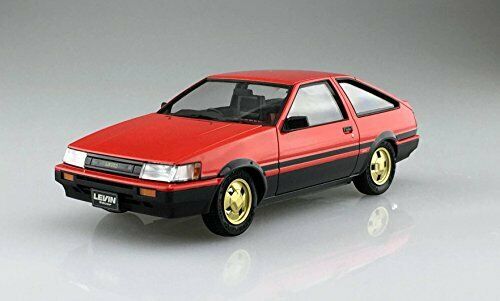 Aoshima 1/24 Toyota AE86 Levin '84 (Red/Black) Plastic Model Kit NEW from Japan_2