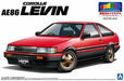 Aoshima 1/24 Toyota AE86 Levin '84 (Red/Black) Plastic Model Kit NEW from Japan_4