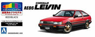 Aoshima 1/24 Toyota AE86 Levin '84 (Red/Black) Plastic Model Kit NEW from Japan_5