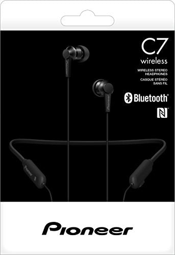 PIONEER C7wireless Bluetooth Earphone SE-C7BT Black Canal type NEW from Japan_2